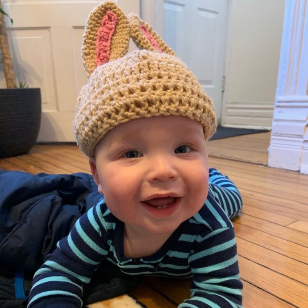 Handmade baby bunny hat 🐰